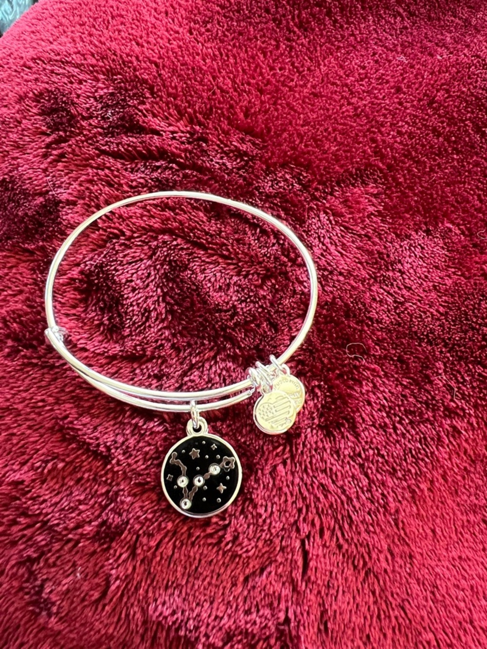 Alex and Ani silver Charm Bangle Bracelet with Constellation Charm - Picture 3 of 3